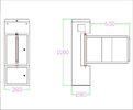 IP 32 And DC 24 V  Access Swing Barrier Gate With Infrared Photocells For Safety Access